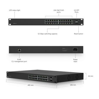 Ubiquiti Networks ES-24-250W Managed L2/L3 Gigabit Ethernet…