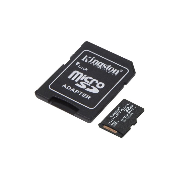 Kingston Technology 32GB microSDHC Industrial C10 A1 pSLC Card + SD…