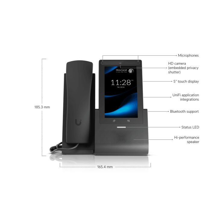 Ubiquiti G3 Touch Pro IP Phone Black Wi-Fi (UTP-G3-Touch-Pro)