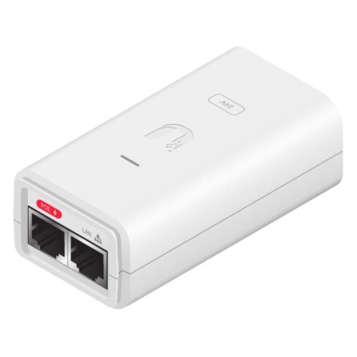 Ubiquiti POE-24-12W-G-WH 24V DC PoE Adapter