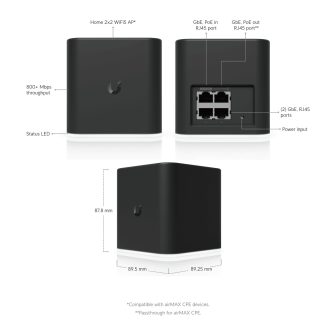 Ubiquiti ACB-AC Networks airCube 867 Mbit/s Preto Alimentação por…