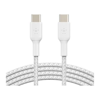 Cable USB-C Belkin 1m-macho-macho-blanco (CAB004BT1MWH)