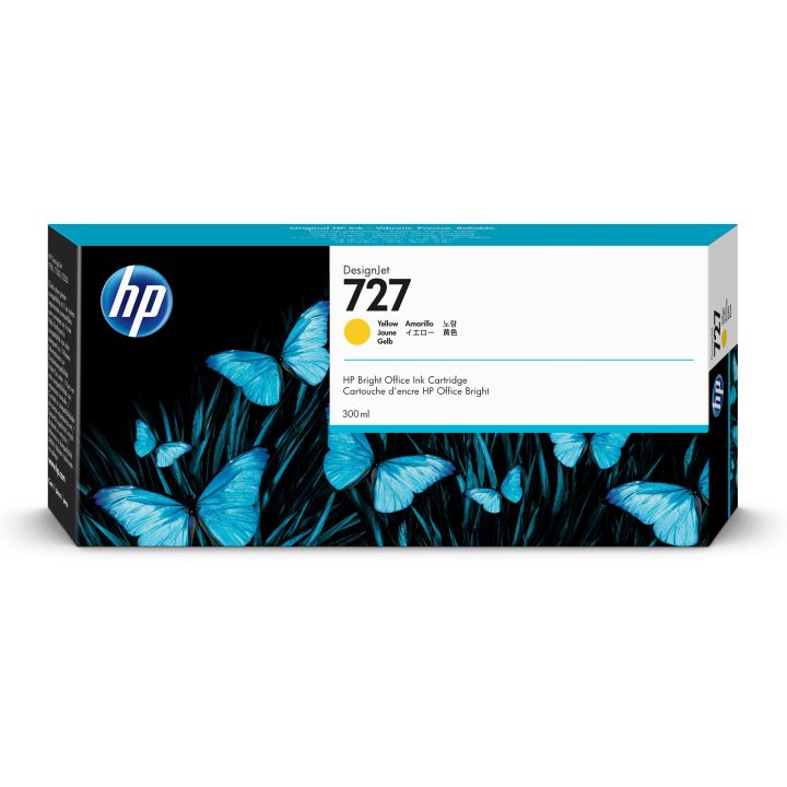 HP DesignJet 727 Yellow Ink Cartridge 300 ml