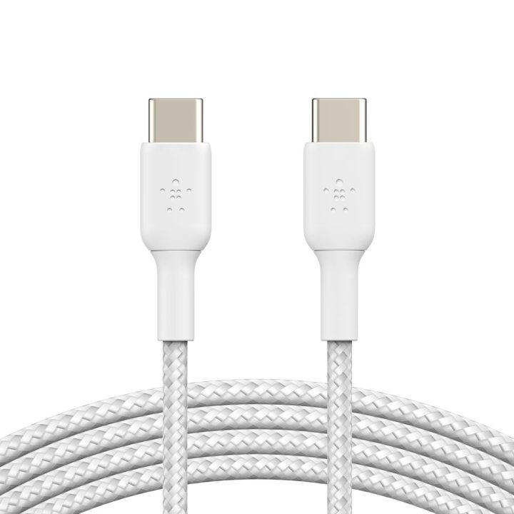 Cable USB-C Belkin 1m-macho-macho-blanco (CAB004BT1MWH)