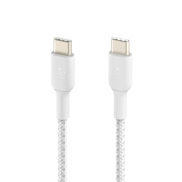 Cable USB-C Belkin 1m-macho-macho-blanco (CAB004BT1MWH)