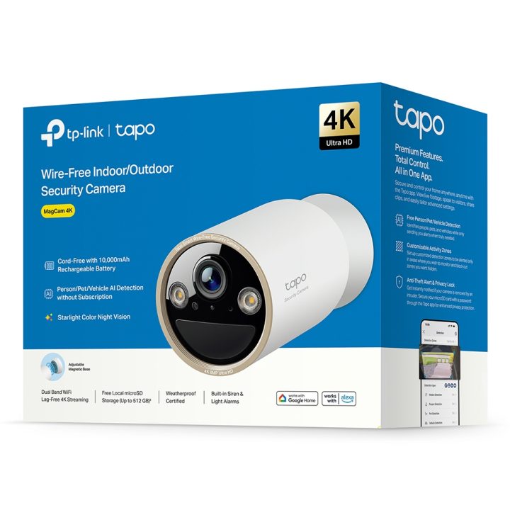 TP-Link Tapo C460 Bullet (Shape) Outdoor IP Security Camera 3840 x…