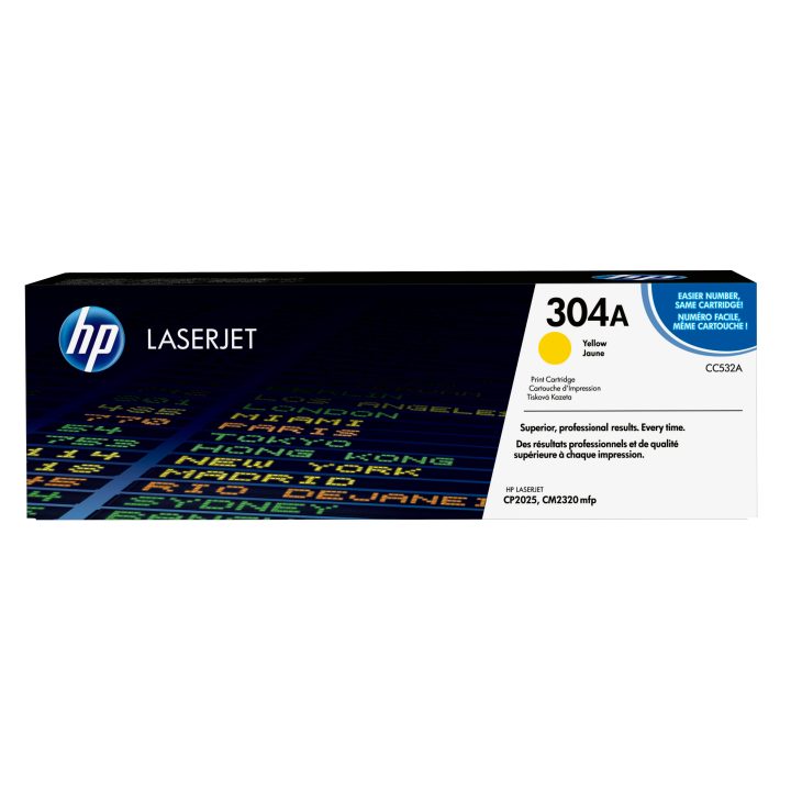 HP Cartucho de tóner original LaserJet 304A amarelo
