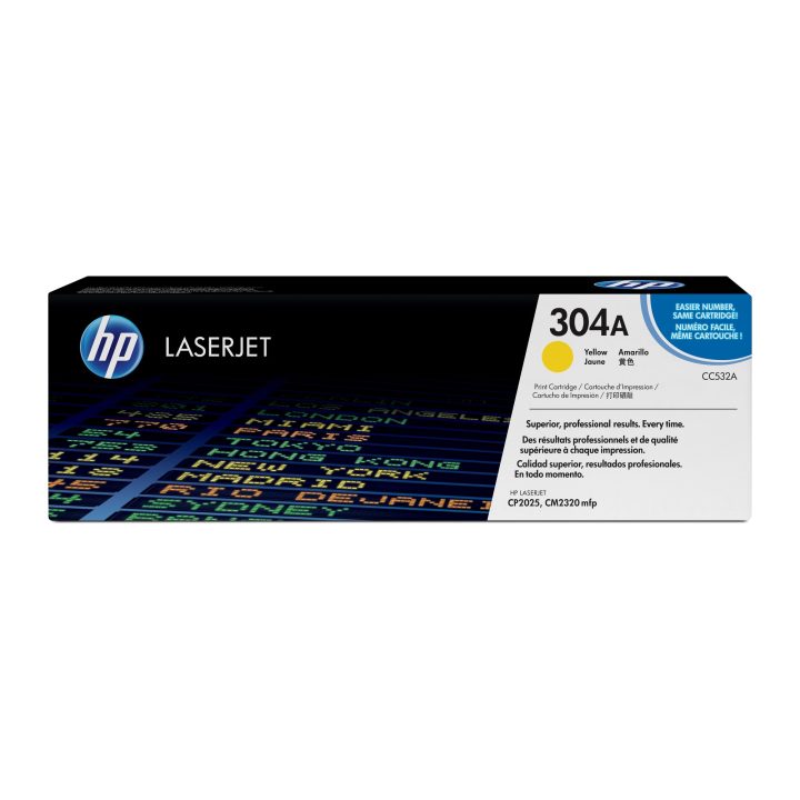HP Cartucho de tóner original LaserJet 304A amarelo