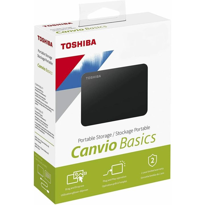 Disco rígido externo HDD Toshiba 2TB Canvio Basics 2,5 polegadas USB…