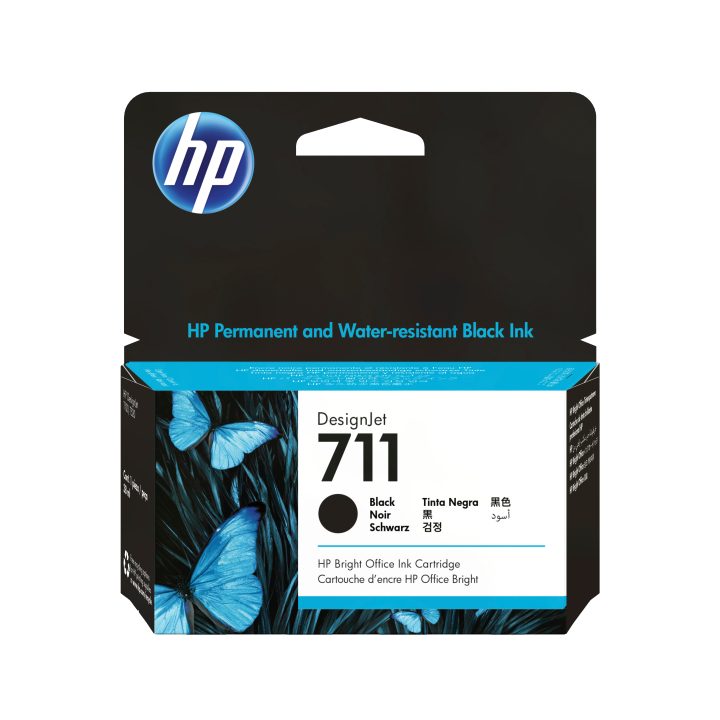 HP Cartucho de tinta DesignJet 711 preto de 38 ml