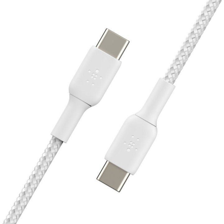 Cable USB-C Belkin 1m-macho-macho-blanco (CAB004BT1MWH)
