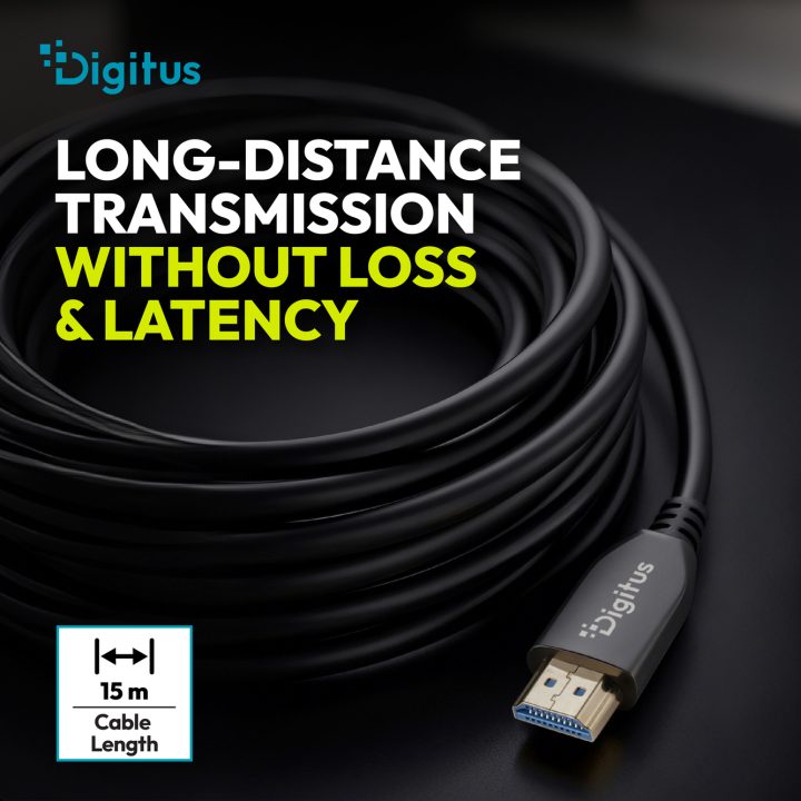Digitus AK-330126-150-S HDMI Cable HDMI Type A (Standard) Black