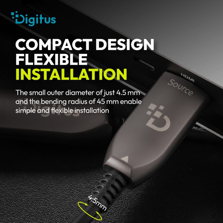 Digitus AK-330126-150-S cabo HDMI HDMI tipo A (Padrão) Preto