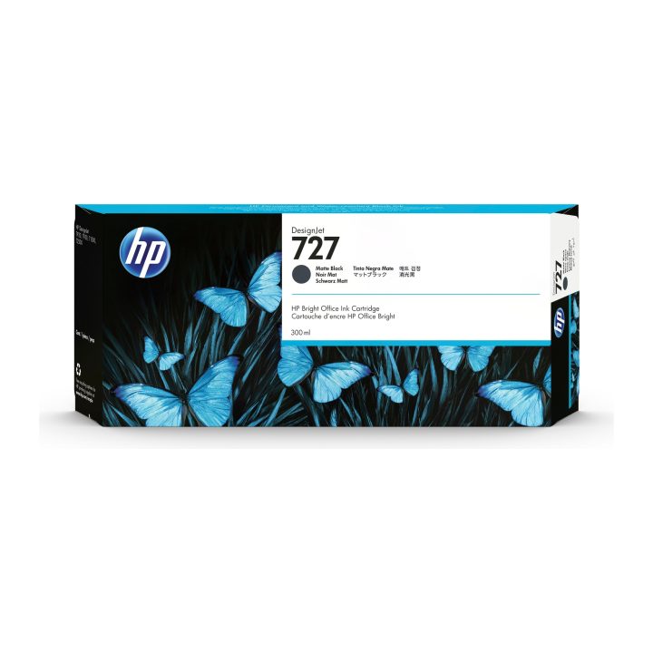 HP DesignJet 727 Matte Black Ink Cartridge 300 ml