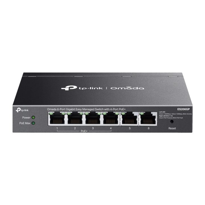 TP-Link Omada ES206GP Managed Gigabit Ethernet (10/100/1000) Power…