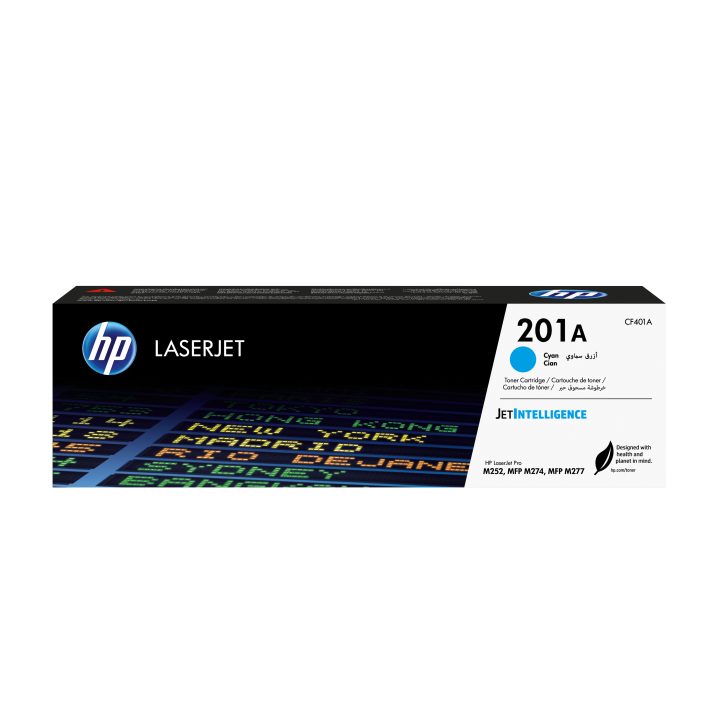 HP Cartucho de tóner original LaserJet 201A ciano
