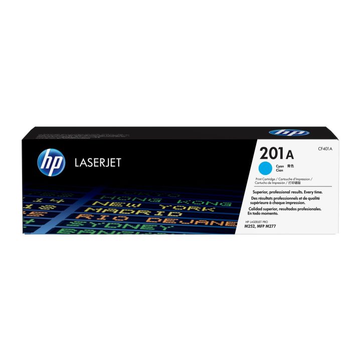 HP Cartucho de tóner original LaserJet 201A cian