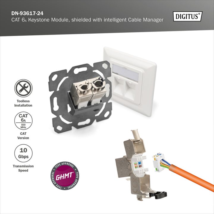 Conector Digitus DN-93617-24 Prateado