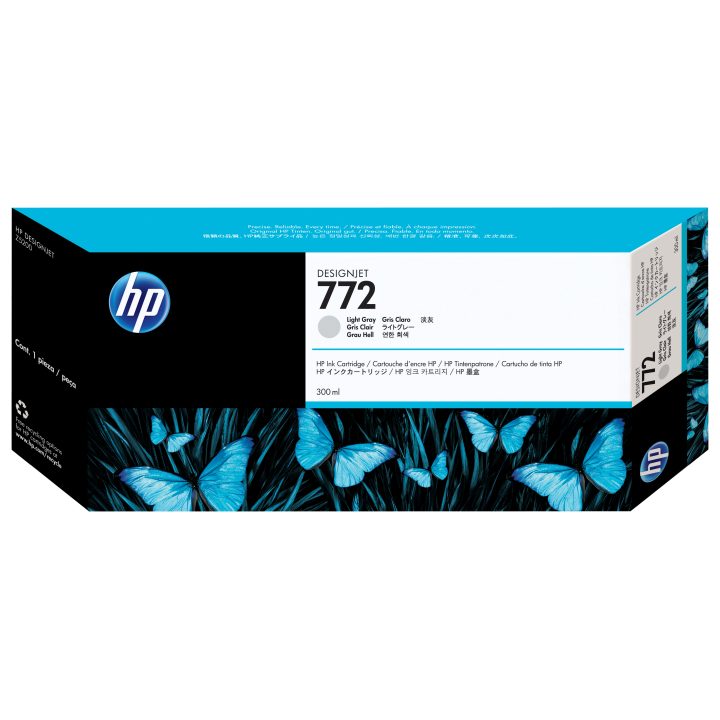 HP DesignJet 772 Light Gray Ink Cartridge 300 ml