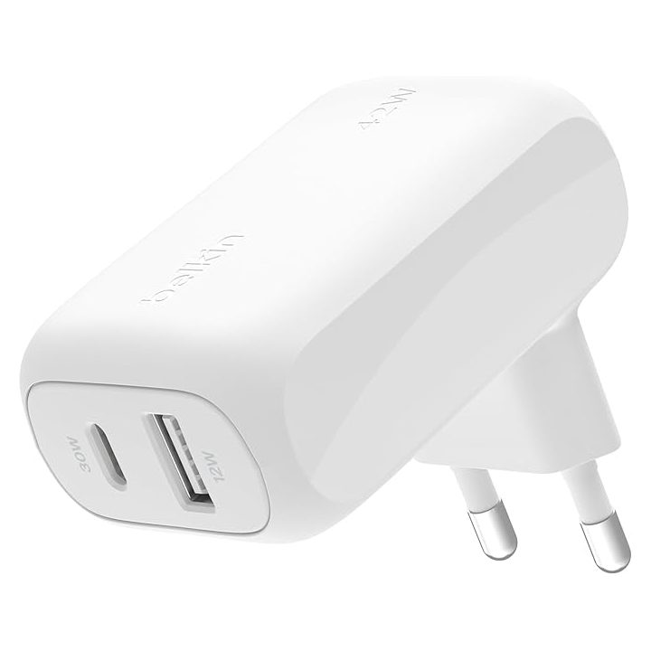 Belkin BoostCharge™ 42W - 30W USB-C PD PPS + 12W USB-A Dual Wall…