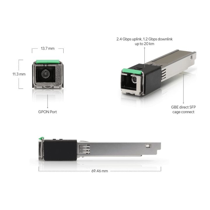 Ubiquiti Networks UF-Instant red Fiber Optic Transceiver Module 2.488…