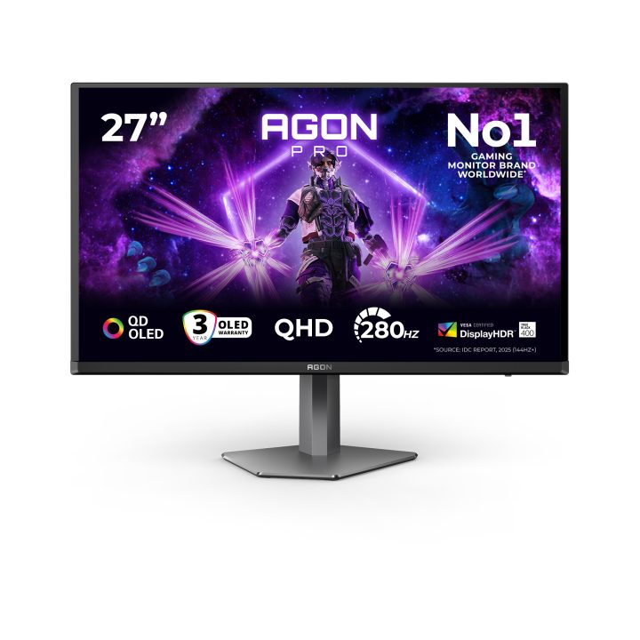 AOC AGON PRO AG276QZD2 PC Monitor 26.5" 2560 x 1440 Pixels Quad HD…
