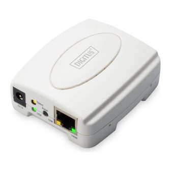 Servidor de impressão LAN Ethernet Digitus DN-13003-2 Branco