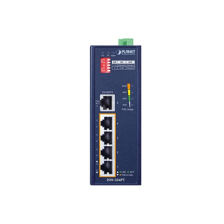 PLANET ISW-504PT switch não gerido L2 Fast Ethernet (10/100)…