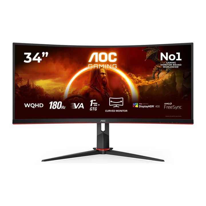 AOC G2 CU34G2XP 34" UWQHD 180 Hz Curved VA