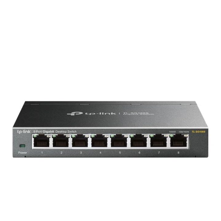 TP-Link TL-SG108S(UN) Unmanaged Gigabit Ethernet (10/100/1000)…
