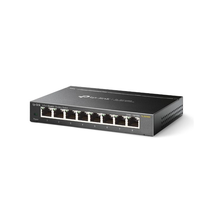 TP-Link TL-SG108S(UN) Unmanaged Gigabit Ethernet (10/100/1000)…