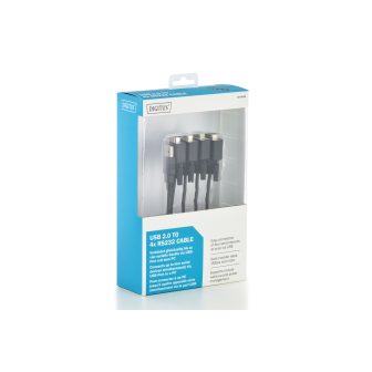 Cabo série Digitus DA-70159 preto 1,5 m USB tipo A DB-9