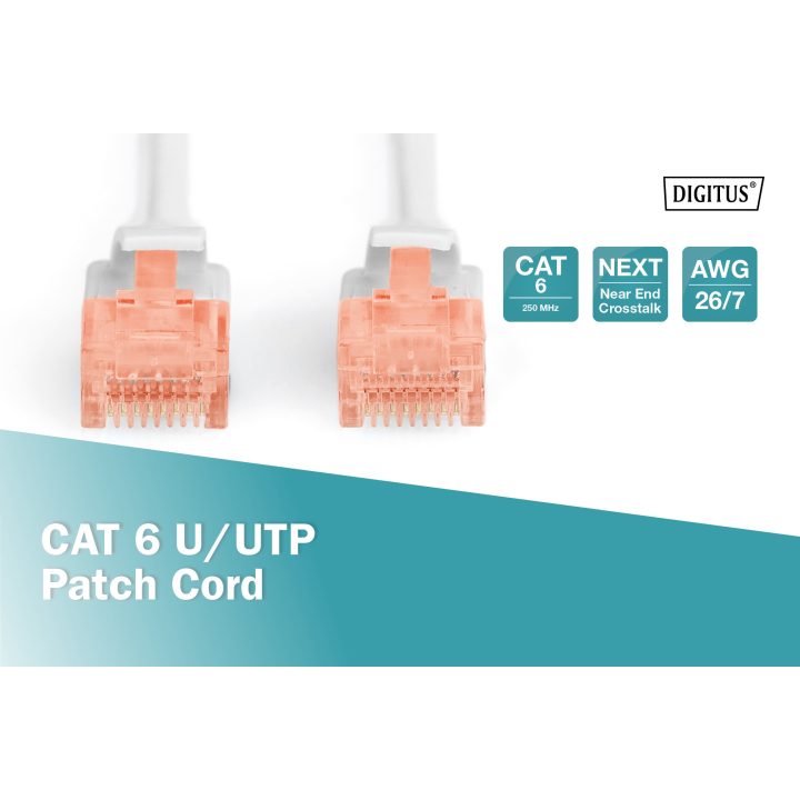 Digitus DK-1612-030 cabo de rede Cinzento 3 m Cat6 U/UTP (UTP)
