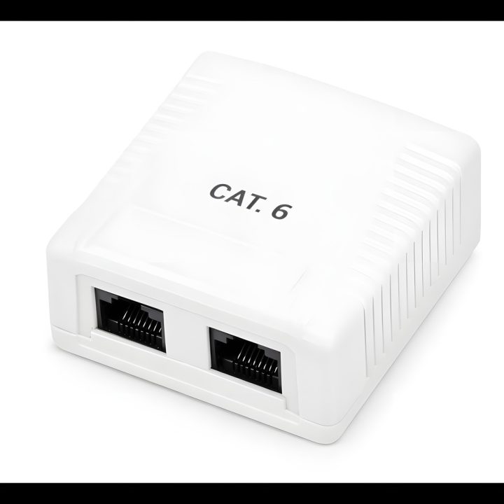 Tomada de superfície Phasak cat 6 UTP caixa 2 portas fêmea RJ45 (PHK…