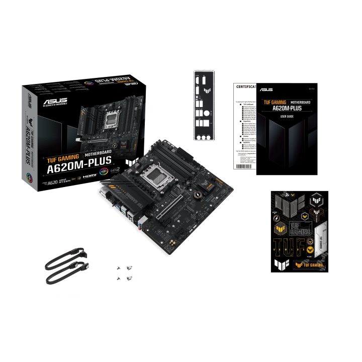 ASUS TUF GAMING A620M-PLUS AMD A620 AM5 Socket Micro ATX