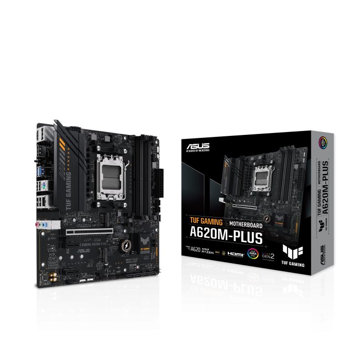 ASUS TUF GAMING A620M-PLUS AMD A620 AM5 Socket Micro ATX