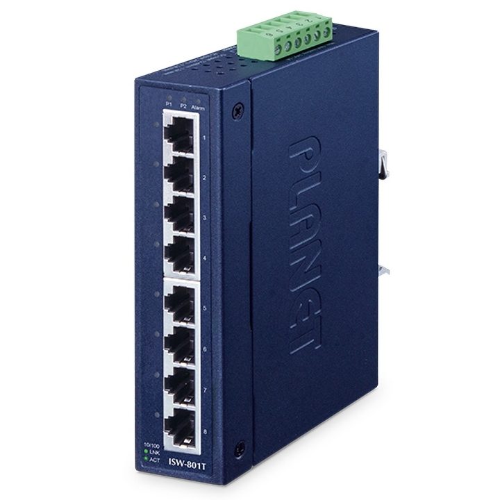 PLANET ISW-801T Unmanaged L2 Fast Ethernet (10/100) Switch Blue
