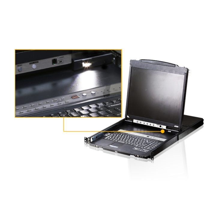 ATEN CL5816N consola de rack 19" Preto 1U