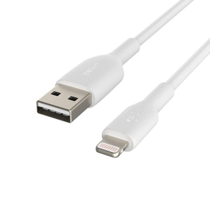 Cable Lightning a USB tipo a Belkin 2m-macho-macho-blanco…