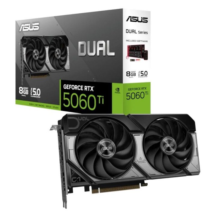 ASUS Dual -RTX5060TI-O8G NVIDIA GeForce RTX 5060 Ti 8 GB GDDR7