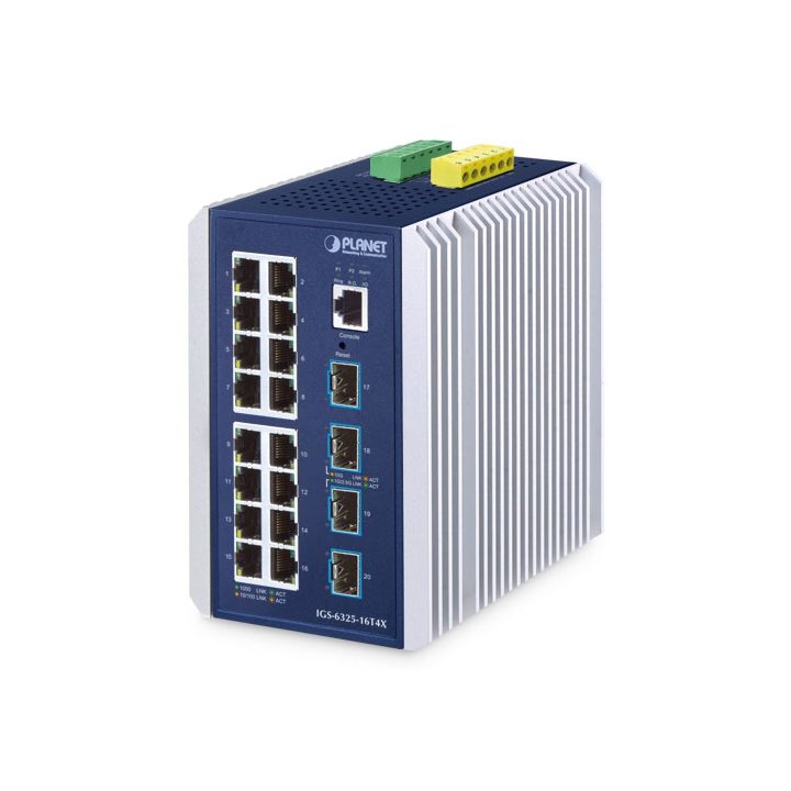 PLANET IP30 Industrial L3 16-Port Gestionado Gigabit Ethernet…