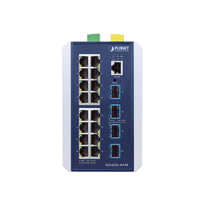 PLANET IP30 Industrial L3 16-Port Gestionado Gigabit Ethernet…