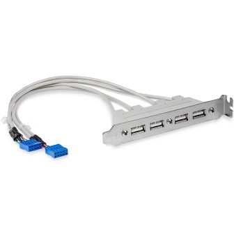 StarTech.com Cabeçal de Bracket de 4 Portas USB 2.0 com Ligação à…