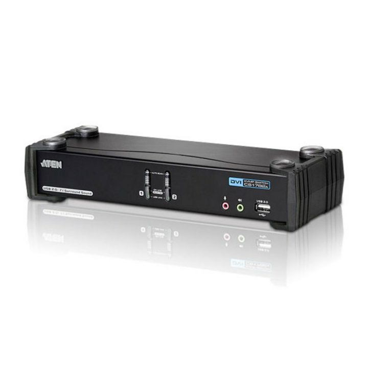 ATEN Dual Link DVI/Audio (7.1 Channels) 2-Port USB KVMP™ Switch