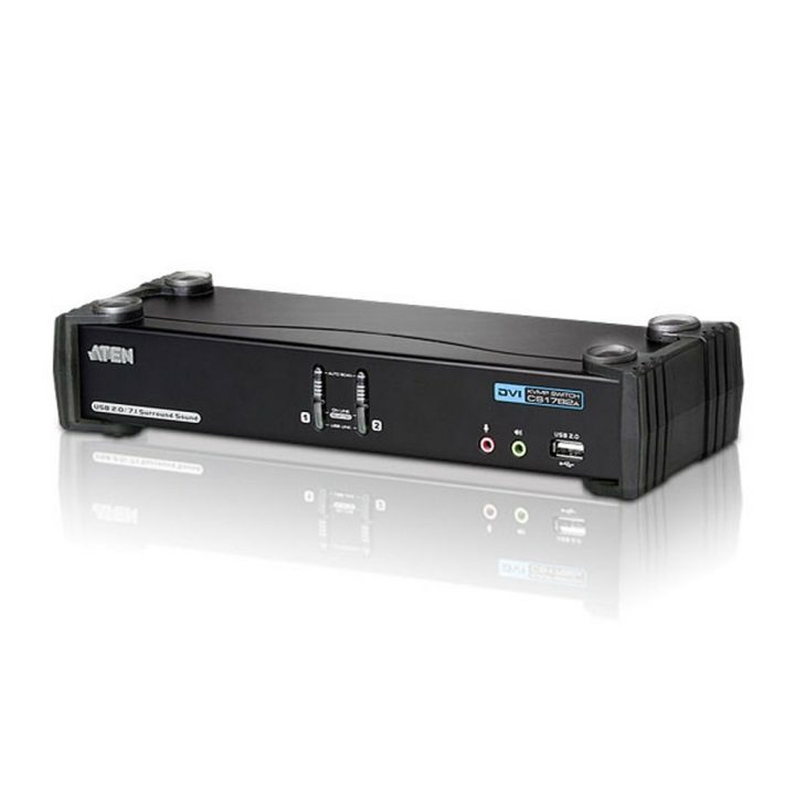 ATEN Dual Link DVI/Audio (7.1 Channels) 2-Port USB KVMP™ Switch