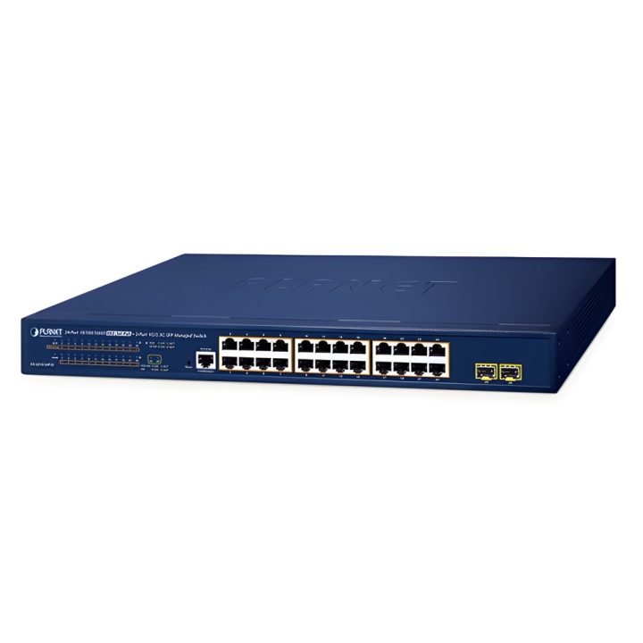 PLANET GS-4210-24P2S Managed L2/L4 Gigabit Ethernet (10/100/1000)…