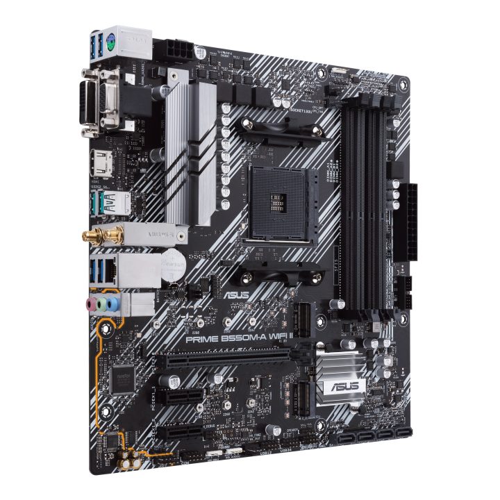 ASUS PRIME B550M-A WIFI II AMD B550 AM4 Socket Micro ATX
