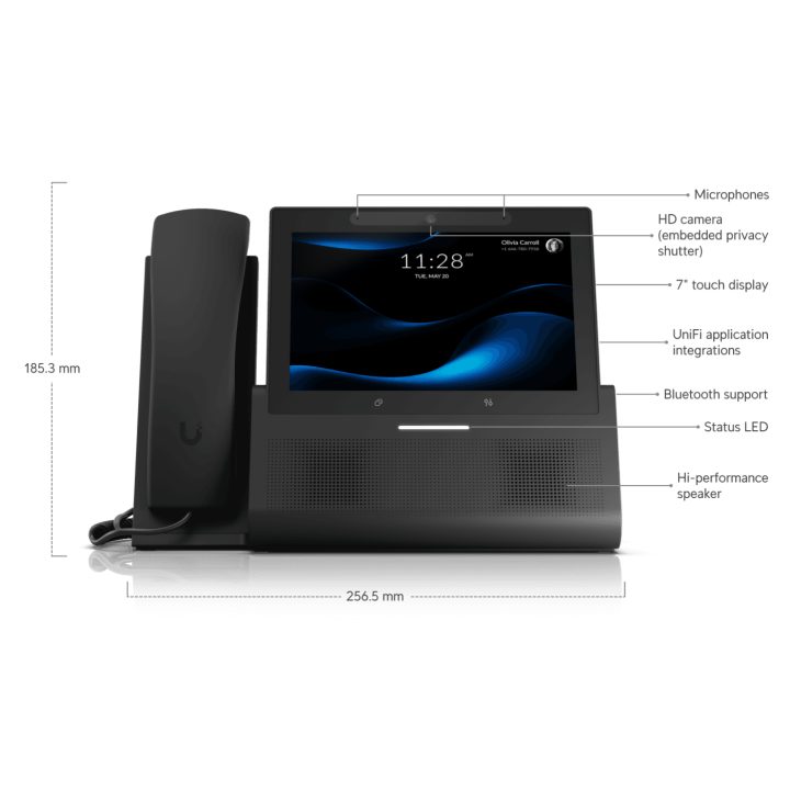 Ubiquiti UTP-G3-Touch-Enterprise IP Phone Black WiFi