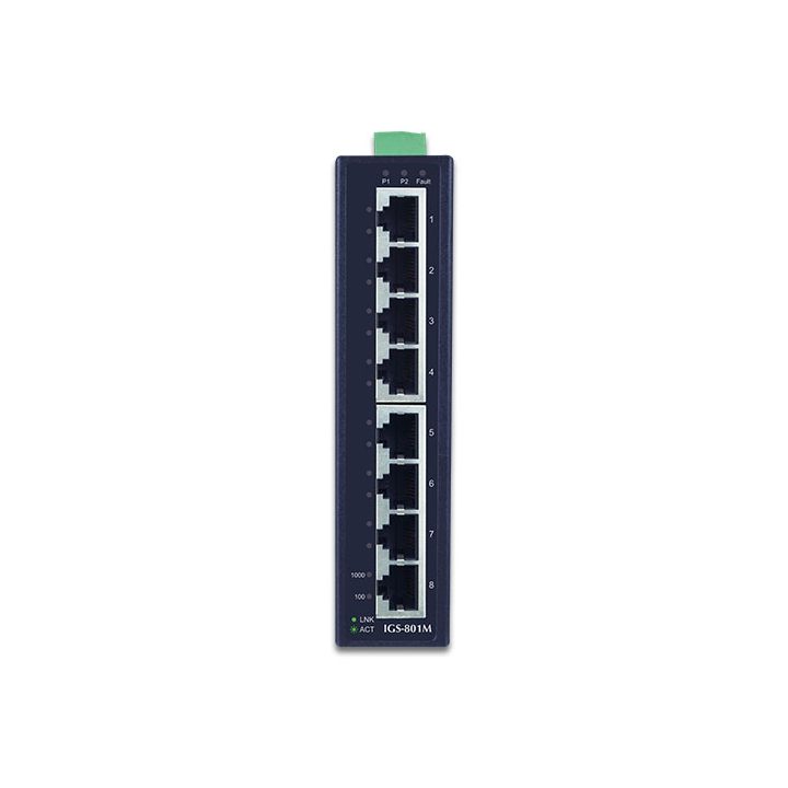 PLANET IGS-801M Managed L2/L4 Gigabit Ethernet (10/100/1000) 1U…