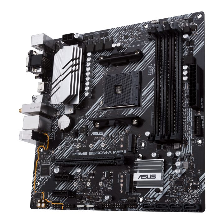 ASUS PRIME B550M-A WIFI II AMD B550 AM4 Socket Micro ATX